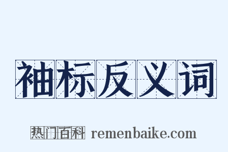袖标反义词是什么意思的图片